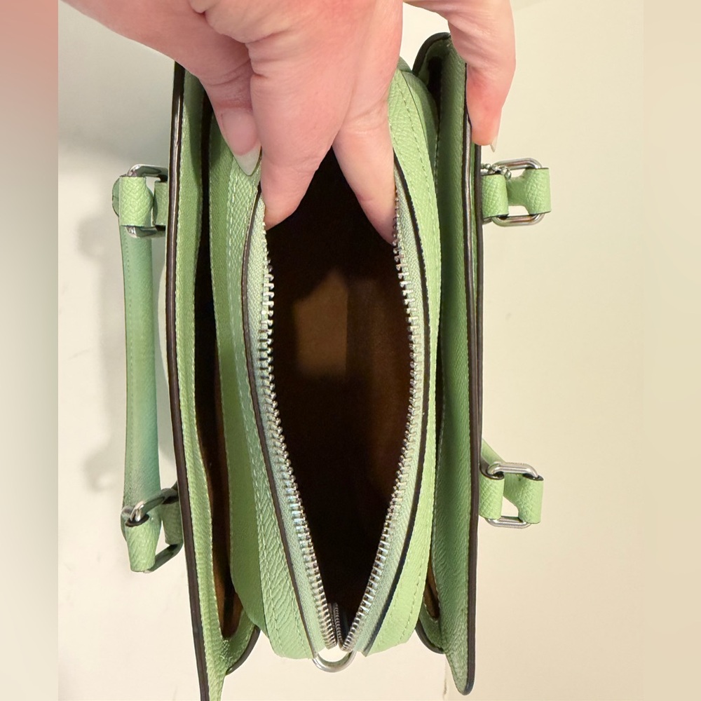 Coach Mini Darcie Carryall Bag in Pistachio Green - Picture 10 of 16